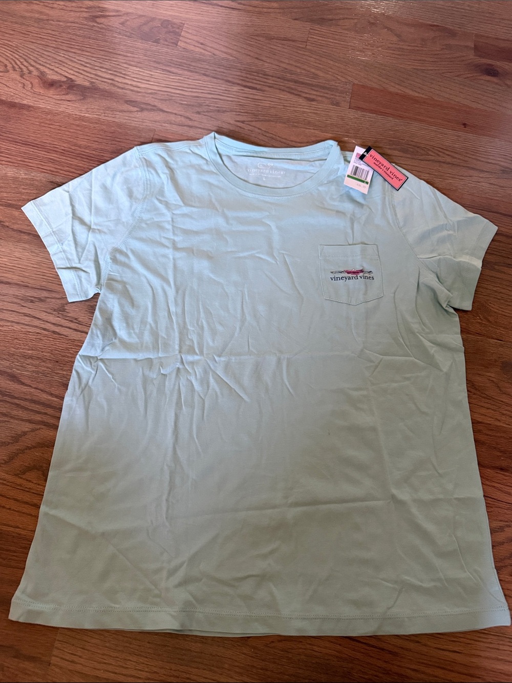 Vineyard Vines Short-Sleeve Pocket Tee in Mint Green